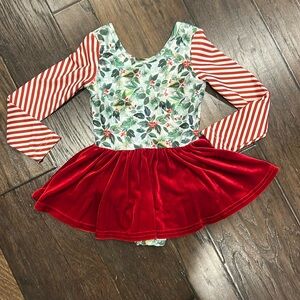 Cheeky plum leotard Christmas 3t